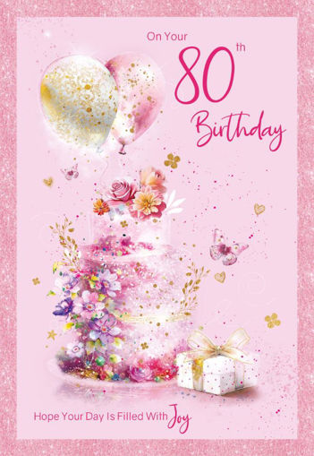 Picture of ON YOUR 80TH BIRTHDAY CARD